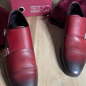 Wolf and Shepherd Gambit Double Monk Spanish Red Princess Mens Dress Shoes